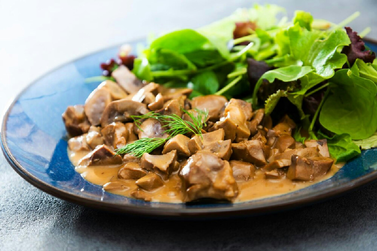 Scaloppine di seitan e funghi