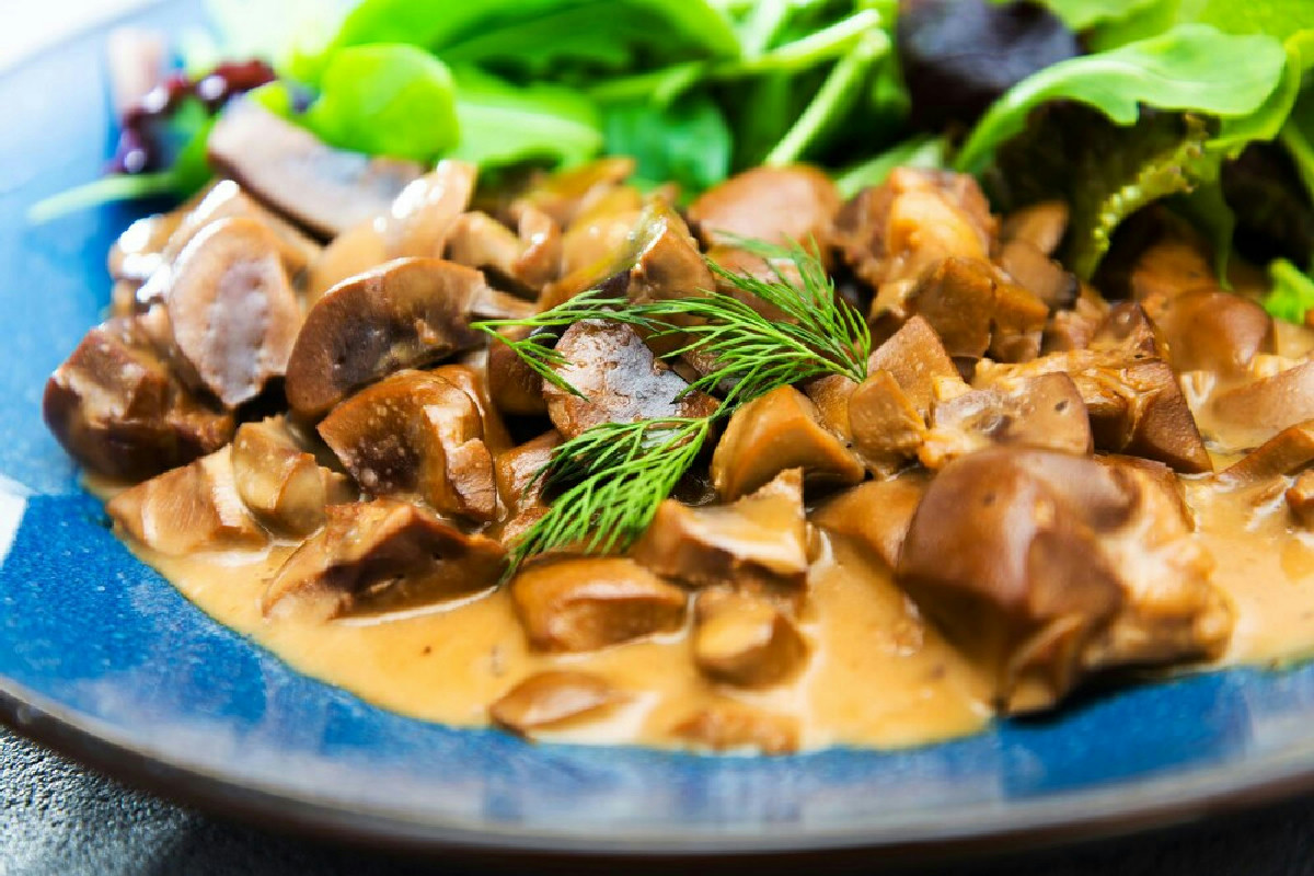 Scaloppine di seitan e funghi
