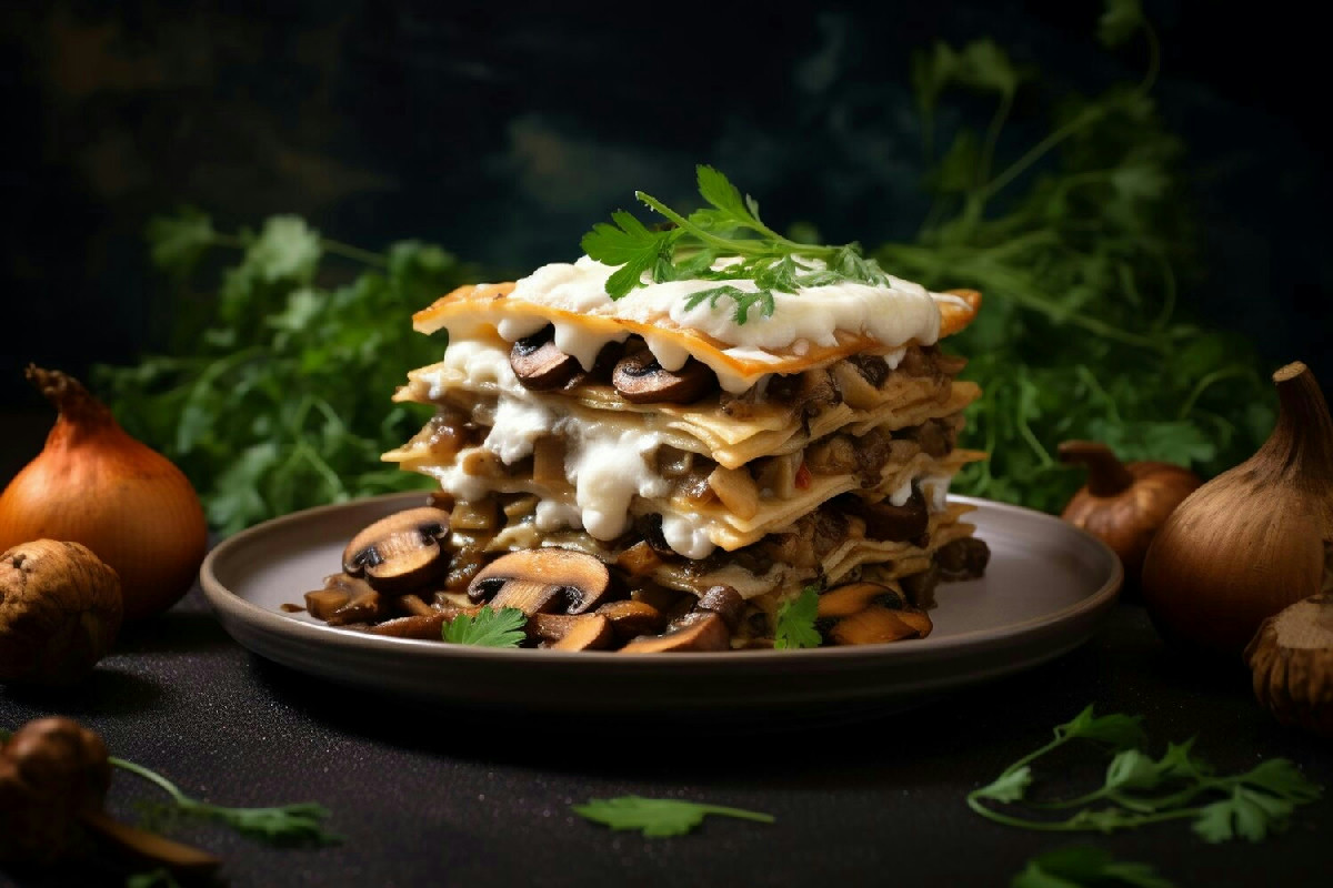 La lasagna bianca con funghi finferli e crema: come conquistare i palati più esigenti subito
