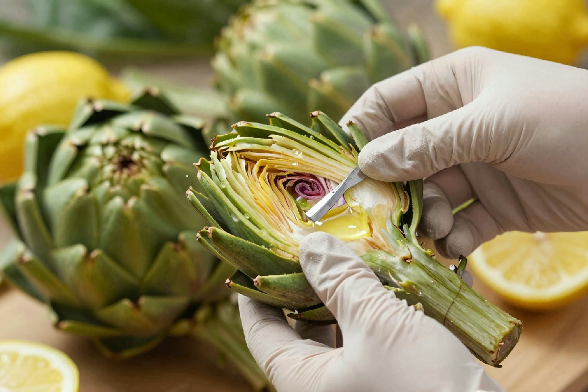 Elimina il problema delle mani nere: il trucco del limone e dei guanti per carciofi perfetti